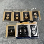 7 Polished Chrome Duplex Receptacle Switch Covers Outlet Wall Plate New. Fixed Price $37.99.