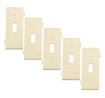 Leviton Sectional Toggle Switch Wall Plate Center Panel Ivory/tan 5PK 924-PSC1-I. Fixed Price $18.99.