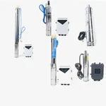 Dc Solar Water Pump 48V 24V Submersible Deep Bore Well Farm Ranch &garden. Fixed Price $261.69.