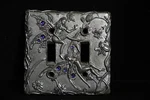 Fellowship Foundry Fairy Double Light Switch Plate Cover Fairies 1998. Fixed Price $39.99.