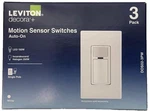 Lot Of 2 Leviton Decora In-wall Motion Sensor Light Switch Activated Auto. Fixed Price $65.00.