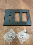 Leviton Brown Decora 3 Triple Switch/outlet Combo Wall Plate Cover Choose. Fixed Price $8.95.