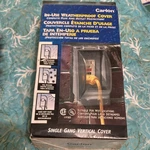 Carlon Weatherproof Clear Plastic Vertical Single Gang Outlet Cover. Fixed Price $8.50.