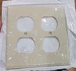 3 Leviton 86016, Standard, 2-GANG, Ivory, 2-DUPLEX Receptacle, Wallplate, 1PC. Fixed Price $12.94.
