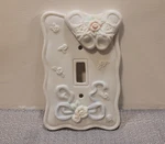 Sweet Baby Ceramic Porcelain Single Light Switch Cover 1996 Pastel Figi Graphic. Fixed Price $10.00.