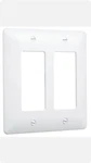 Lot Of 2 Taymac 5500W Masque Gang Toggle Wall Plate White. Fixed Price $9.95.