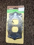 New Amerock Carriage House Antique Brass Duplex Receptacle Plate, C-9082-AE, Nos. Fixed Price $8.00.