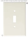 Leviton Jumbo White Cover Smooth Bakelite Switch Wall Plate R42-88101-W Mcm. Fixed Price $12.00.