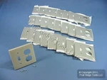 Leviton 80705-GY Gray 2-GANG Toggle Duplex Outlet Unbreakable Wallplates 25PCS. Fixed Price $40.84.