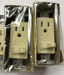 (5) Eagle Electric #3293 Decorator Combo Way Switch & Receptacle. Fixed Price $45.00.