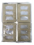 Leviton 001-80411-I 3-GANG Decora/gfci Device Wall Plate Ivory **lot Of 4**. Fixed Price $13.99.
