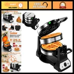 Double Belgian Waffle Maker 1400W, Rotating Nonstick Plates, Adjustable Browning. Fixed Price $143.64.