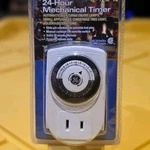 Ge 24-HOUR Indoor Mechanical Timer Polarized Plug Countdown Switch. Fixed Price $12.00.