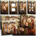 Sweet Wild Horses In Love Light Switch Outlet Wall Plate Country Home Room Decor. Fixed Price $21.99.