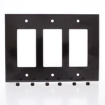 Leviton 80611 Brown 3-GANG Decora Large Gfci Cover Wallplate. Fixed Price $7.64.