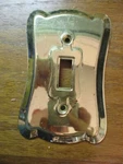 General Electric 39TN Bright Polished Brass Switch Wall Box Cover Plate Vtg. Fixed Price $7.90.