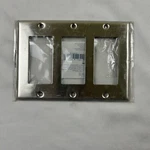 Leviton 84411-40 3-GANG Decora/gfci Stainless Steel Trim Plate Lot Of. Fixed Price $21.99.