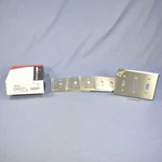 Cooper 93073 Non-magnetic Stainless Steel 3-GANG Toggle Switch Wallplates 5-PACK. Fixed Price $31.34.
