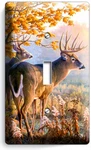 Whitetail Deer Buck Autumn Forest 1GANG Light Switch Wall Plate Cabin Room Decor. Fixed Price $17.99.