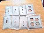 Lot Of 8 Mulberry Satin Stainless Steel Plates 6 - 97071, 97101, 97102. Fixed Price $21.99.