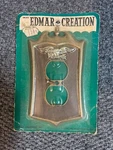 Vintage Edmar Creation Power Outlet Cover Plates. Fixed Price $10.00.