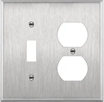 Combination Toggle Light Switch Or Duplex Receptacle Outlet Metal Wall Plate,. Fixed Price $11.79.