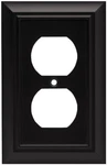 Liberty W10086-FB Architectural Single Duplex Outlet Wall Plate Cover Flat Black. Fixed Price $11.65.