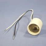 Leviton Unglazed Porcelain Light Socket Lamp Holder Medium 660W Bulk 70035-10. Fixed Price $8.49.