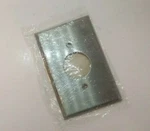 Cooper 93991 Mid-size Stainless Single Gang Wall Plate (1.406" Round Hole). Fixed Price $6.95.