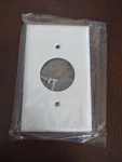Eagle White 1.406" Receptacle Single Outlet Standard Thermoset Wallplate 2131W. Fixed Price $5.88.