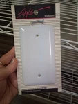 American Tack & Hardware 1-GANG Blank Metal Wall Plate White Style 935BW. Fixed Price $7.99.
