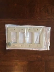 Lot Of Leviton 001-80612-I 4 Gang Ivory Switch Plates Free Shipping. Fixed Price $19.48.