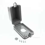 Leviton Gray Raintight-while-in-use Outdoor Single Receptacle Cover 5978-GY. Fixed Price $13.77.
