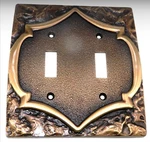 Amerock Double Switch Plate Lot Of Antique English New In Package C-6284-AE. Fixed Price $22.00.