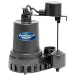 Superior Pump 1/2 Hp Submersible Sump With Vertical Float Switch 92572. Fixed Price $129.89.