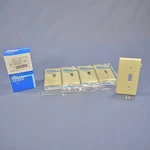 Leviton PSE1-I Ivory 1-GANG Toggle Unbreakable Sectional Wallplate Cover 5PCS. Fixed Price $9.49.