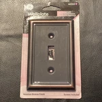 Ge Light Switch Plate 40302 Venetian Bronze Finish Single Nip. Fixed Price $8.00.