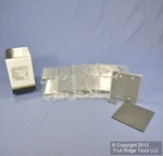 Leviton 83025-EXT Aluminum 2-GANG Satin Blank Wallplate Covers Box Mount 10PCS. Fixed Price $25.64.