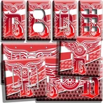 Detroit Red Wings Hockey Team Logo Light Switch Outlet Wall Plate Man Cave Decor. Fixed Price $24.99.
