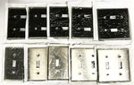 Leviton Stainless Steel 2-GANG 2-SWITCH Wall Plate 104-84009-40 Lot Of Nos. Fixed Price $44.25.