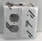 15 Ct Pass & Seymour TP8-W Gang Duplex Wall Plate, White Pc Outlet Switch. Fixed Price $20.00.