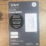 Ge On/off Smart Light Switch Wi-fi Alexa White CSWONBLBWF1/ST-IP. Fixed Price $15.00.