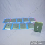 Leviton 89301-MGR Metallic Green 1GANG Oversize Toggle Switch Wallplates 10-PACK. Fixed Price $74.09.