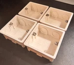 Lot Of 4 - Wall Switch Box Electrical Outlet Mount 86 Type Single Gang. Fixed Price $13.99.
