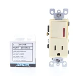 Leviton 5647-IR Ivory Decora Rocker Wall Switch & Outlet 15A Red Indicator Light. Fixed Price $12.34.