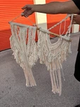 Handmade Handcrafted Macrame Wall Hanging Cream Color Boho Home Cor Art. Fixed Price $70.00.