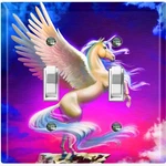 Metal Light Switch Cover Wall Plate Unicorn Majestic. Fixed Price $16.19.