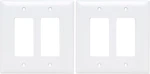 - Pass & Seymour Outlet Wall Plate, 2 Gang White Decorator. Fixed Price $18.99.