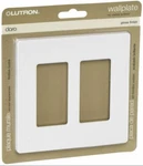 Lutron CW-2-WH Claro 2-GANG Wall Plate, White, 1-PACK. Fixed Price $9.15.
