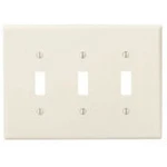 Leviton 80511-T 3-GANG Toggle Device Switch Wallplate Midway Size. Fixed Price $19.99.